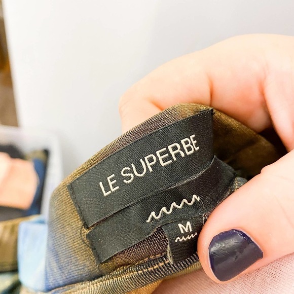 Le Superbe Take it easy Metallic Slit Multicolor Tie dye Skirt Medium - Picture 7 of 8